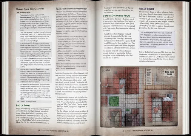 Open book with text and a map of Red Sail Lane.