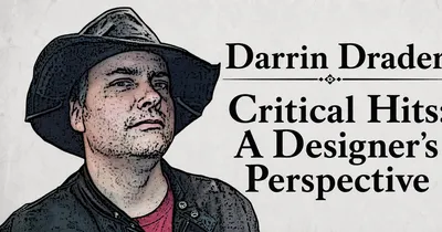 Man in cowboy hat, text: "Darrin P Critical A Desi Perspe"
