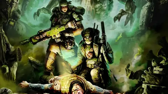 MALLEDICTUM above two armored soldiers in a dark, alien setting. Text: MACHARIAN ADVERSARY GUIDE