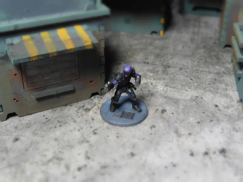 Hero Forge 3D Printed miniature on a Final Games UK 30mm Round Base