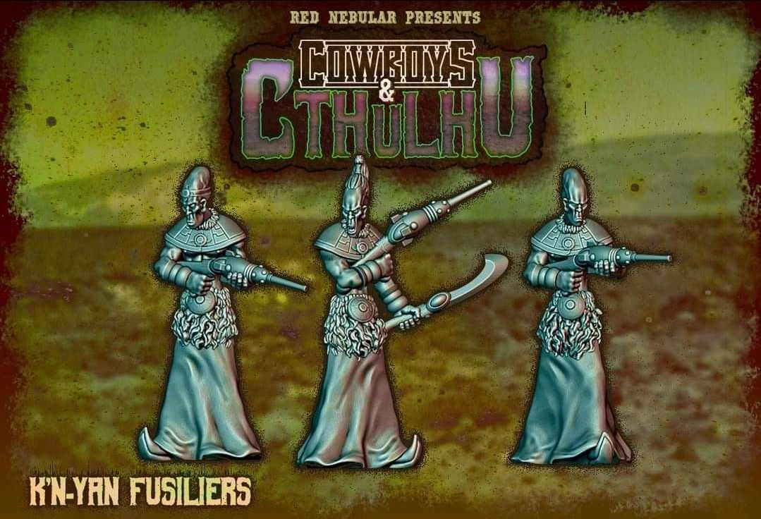 Humanoid aliens with laser rifles