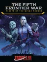 Three armed characters in futuristic armor and a raccoon-like alien against a starry cityscape. Text: FRONTIER WAR FLEETS OF THE MINOR POWERS