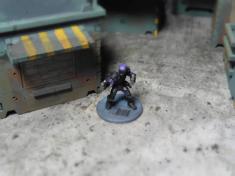 Hero Forge 3D Printed miniature on a Final Games UK 30mm Round Base
