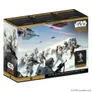 The box for the "Echo Base Defenders Army Box" features a dynamic illustration of Rebel soldiers in snowy terrain, equipped for battle on the icy planet Hoth. Prominently displayed is a Special Edition miniature of General Leia Organa, alongside various troopers and a Wampa in the background. The packaging includes the "Star Wars: Legion" logo and highlights the special edition status, with additional text in multiple languages on the top.