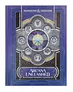 A book cover with a deep blue border and intricate geometric patterns. At the top, the text "DUNGEONS & DRAGONS" is visible. The central design features a circular arrangement of eight symbols around a glowing, star-like emblem with purple and blue hues. Below the emblem, a banner displays the text "ARCANA UNLEASHED" in white and purple lettering.