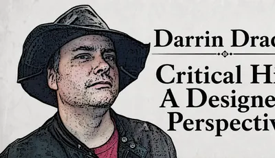 Man in cowboy hat, text: "Darrin P Critical A Desi Perspe"