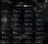 A page from the site showing all the different soundscape elements for starships