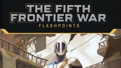 The Fifth Frontier War Flashpoints with the head and shoulders of a Zhondani soldier