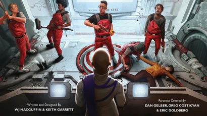 Troubleshooters on a task in front of a TV screen with the Computer Eye