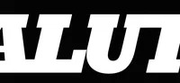 The image features bold, white text that reads "SALUT" against a solid black background. The letters are stylized with a modern, blocky font, creating a striking contrast with the dark backdrop. The overall design is simple yet impactful, emphasizing the word prominently.