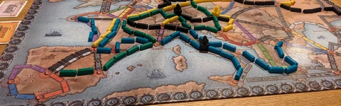 a badly run ticket to ride game