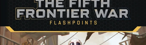 The Fifth Frontier War Flashpoints with the head and shoulders of a Zhondani soldier