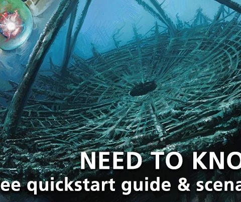 On the left we have someone checking a phone, on the right covering 80% of the image is a strange land with the words 'Need to know-free quickstart & scenario'