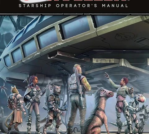 The Book Cover showing a crew looking upon their Starship