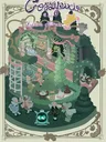 Whimsical fairy garden party with cakes, RPGworld logo visible.