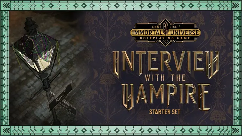 Anne Rice's Immortal Universe Roleplaying Game Interview with the Vampire Starter Set