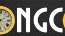 The logo for Longcon features the word "LONGCON" in bold, white letters against a dark background. Two vintage-style clocks, with yellow borders, are positioned on either side of the text, emphasizing the theme of time. The overall design conveys a sense of a relaxed, extended gaming experience, suitable for those looking to delve deeper into storytelling and character interaction over a weekend.
