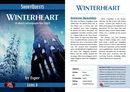 A cover for the "Winterheart" adventure from the ShortQuests series features a striking illustration of a tall, dark castle set against a blue sky, with a prominent tree symbolizing ancestry in the foreground. The title "WINTERHEART" is displayed prominently at the top, along with the subtitle "A short adventure for D&D." The right side includes a brief adventure background, credits, and details about the adventure's level, emphasizing its compatibility with Dungeons & Dragons 5th Edition.