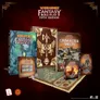 Warhammer Fantasy Role-Play Fifth Edition books, dice, and maps on dark background.