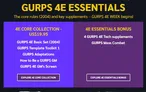 GURPS 4E ESSENTIALS, CORE COLLECTION - US$19.95, 4E ESSENTIALS BUNDLE