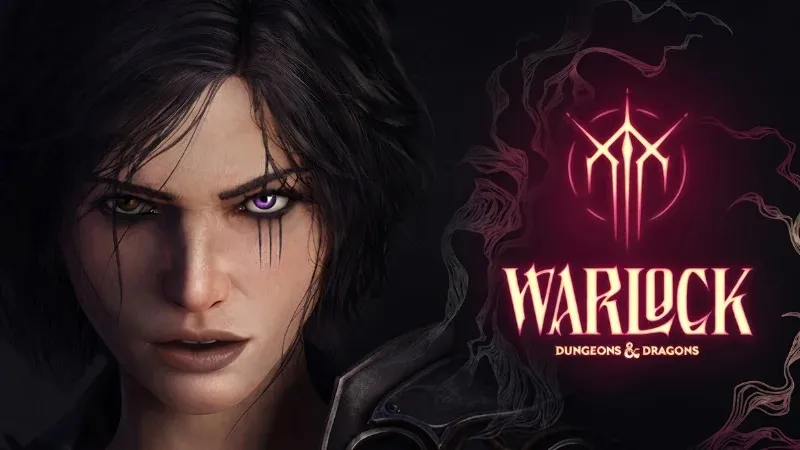 Dark-haired character with one purple and one yellow eye, wearing dark armor.