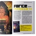 A vibrant illustration features a large, imposing stone statue of a figure with a stern expression, surrounded by characters from the Star Wars universe, including a young boy and R2-D2, who are positioned in the foreground. The background depicts a dark, cavernous space with angular architecture, enhancing the dramatic atmosphere. Accompanying text discusses the ambitious nature of the Star Wars Roleplaying Game, highlighting insights from designer Bill Slavicsek and its impact on licensed games.