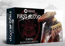 "Conquest First Blood Yoroni Reinforcements" book cover with armored figure in straw hat.