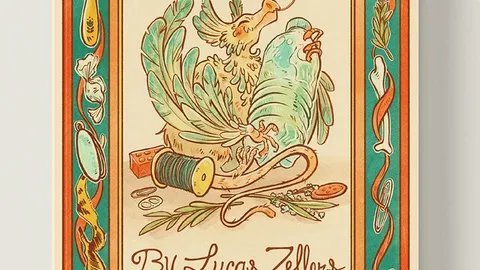 The cover of "Precious Things" features a whimsical illustration of two small dragons nestled together, surrounded by various mundane objects like buttons, a spool of thread, and dried flowers. The title "PRECIOUS THINGS" is prominently displayed at the top in a playful font, with decorative elements framing the image. The overall color palette includes warm tones of green, orange, and cream, creating a cozy and inviting aesthetic.