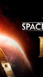 A close-up of a stern-looking Space Marine character, showcasing intricate details on his armor and facial features. The character has a rugged appearance with a prominent brow and several mechanical implants on his head, set against a dark, fiery background that enhances the dramatic effect. The image emphasizes the character's intense expression and the metallic textures of his blue and gold armor.