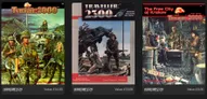 Traveller: 2300, MANKIND DISCOVERS THE STARS, two armed figures, futuristic vehicle