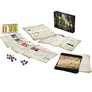 Showing what's inside the Final Fantasy XIV Starter Set, dice, tokens, maps, characters, players book, gm's book and the Box