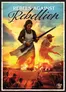 Woman in apron holding rifle, man with pistol, burning buildings, title "Rebellion"