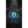 A glowing, translucent hexagon with the number "9" inside, surrounded by a circular pattern of floating, illuminated symbols. Dark, dimly lit background with a circular emblem featuring illegible text. Text at bottom reads "GM-Copilot Studios."