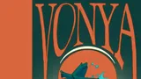 A seated figure in a long coat and hat, holding a glowing orb with a small creature inside. Above, a circular window shows a blue whale and smaller aquatic creatures in a red-orange underwater scene. Text reads "by Henry Harris" in small font near the top center.