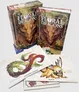 Two "Field Guide to Floral Dragons" books and illustrated dragon sheets.
