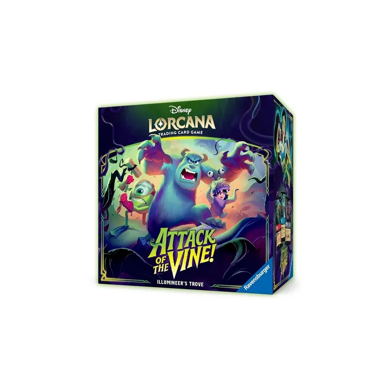 Disney Lorcana Trading Card Game box: Attack of the Vine! Illumineer's Trove