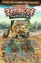 A vibrant promotional image for "Zombicide: Dead Men Tales" features the game's box prominently in the foreground, showcasing colorful artwork of pirates battling zombies on a beach. Surrounding the box are various miniatures, including pirate figures and zombie models, set against a backdrop of ocean waves and sandy shores. The title "Fantasy Zombicide: Dead Men Tales" is displayed at the top, emphasizing the game's theme of a cursed pirate era.