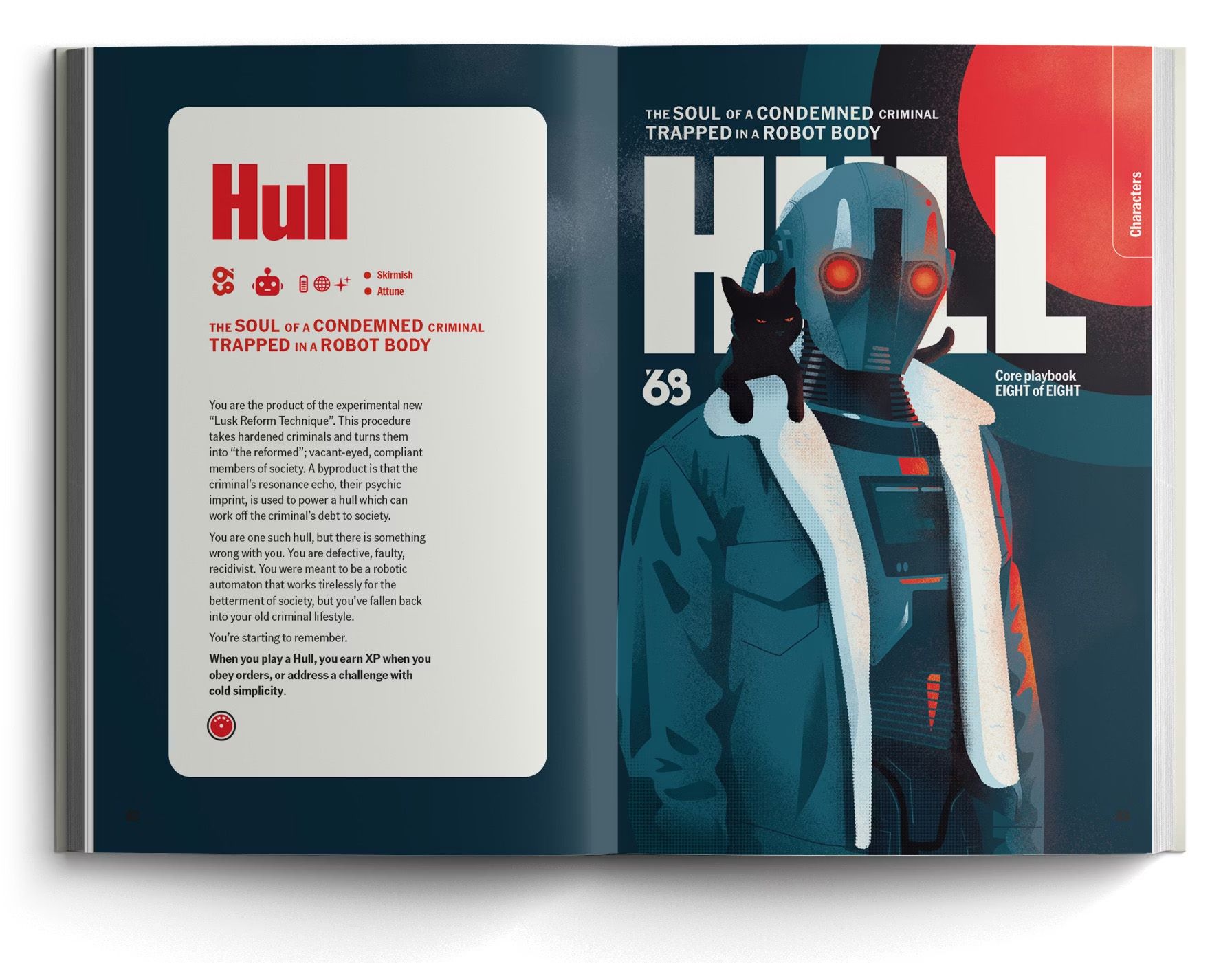 A character playbook titled 