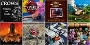 Four tabletop game covers: Cypher Advanced, Letters from the Leagues Volume 5, The Battle for South Africa, and a sci-fi board.