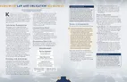 Two pages of RPG text with headings, subheadings, and a flowchart.