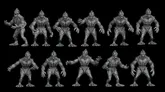 Humanoid fishmen with scales and saucerous eyes