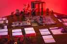 Board game with miniatures, cards, and tiles labeled START, LABORATORY, TREASURE, SEQUENCE OF PLAY, IMMERIL