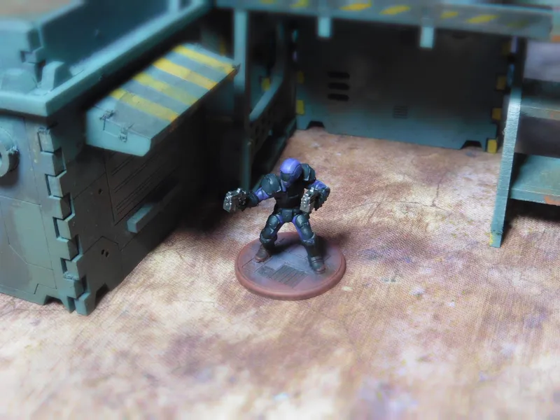 Hero Forge 3D Printed miniature on a Final Games UK 30mm Round Base