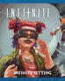 Woman with red hair, VR headset, green jacket, text "INFINITE" and "INFINITE SETTING"