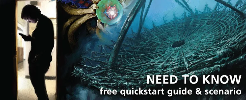 On the left we have someone checking a phone, on the right covering 80% of the image is a strange land with the words 'Need to know-free quickstart & scenario'