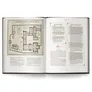 Open book showing a floor plan of The Adormirea Luminii Monastery with labeled rooms and corridors. Right page lists "Adormirea Residents" with names and roles, including "Abbess," "Scribe," and "Novices." Text mentions "Resources of the Adormirea" and a small red cross symbol.