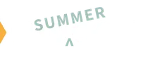 A logo featuring a stylized honeycomb design in orange, accompanied by the text "HIVECON" in bold white letters. The word "SUMMER" is overlaid in a playful, light green font, suggesting a seasonal event. The overall design conveys a fun and inviting atmosphere for a weekend of board gaming.