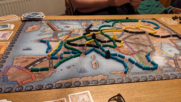 a badly run ticket to ride game