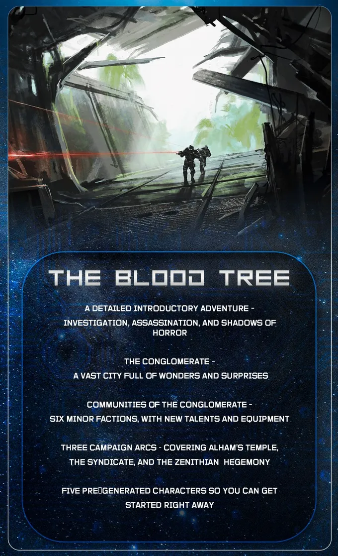 THE BLOOD TREE. A detailed introductory adventure - investigation, assassination, and shadows of horror.