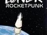 Rocket above Earth with text "LONER ROCKETPUNK"